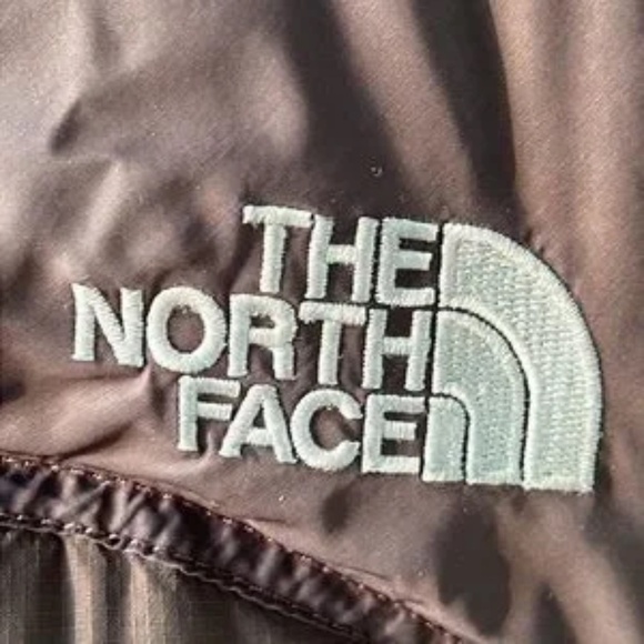 North Face Women's M Retro Nuptse Brown Puffer Goose Down Vest - Picture 8 of 15